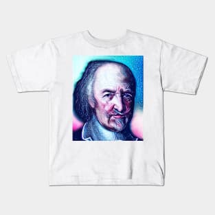 Thomas Hobbes Snowy Portrait | Thomas Hobbes Artwork 13 Kids T-Shirt